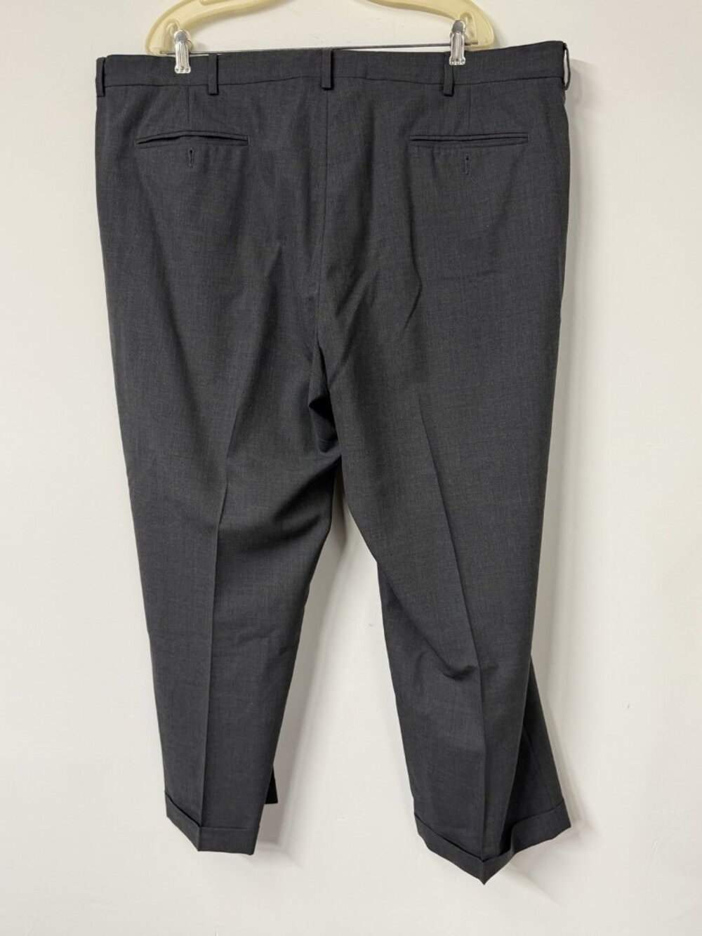 Lands End Classic Clothing Men’s 44 Gray Traditional Fit Adjustable Waist Pants - Picture 3 of 4